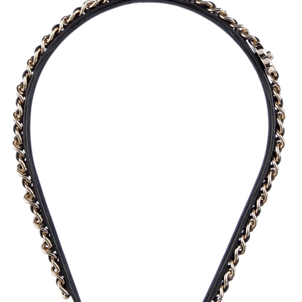 CHANEL CC Turnlock Chain Lambskin Headband - Picture 5 of 11